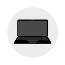 Using a computer or laptop